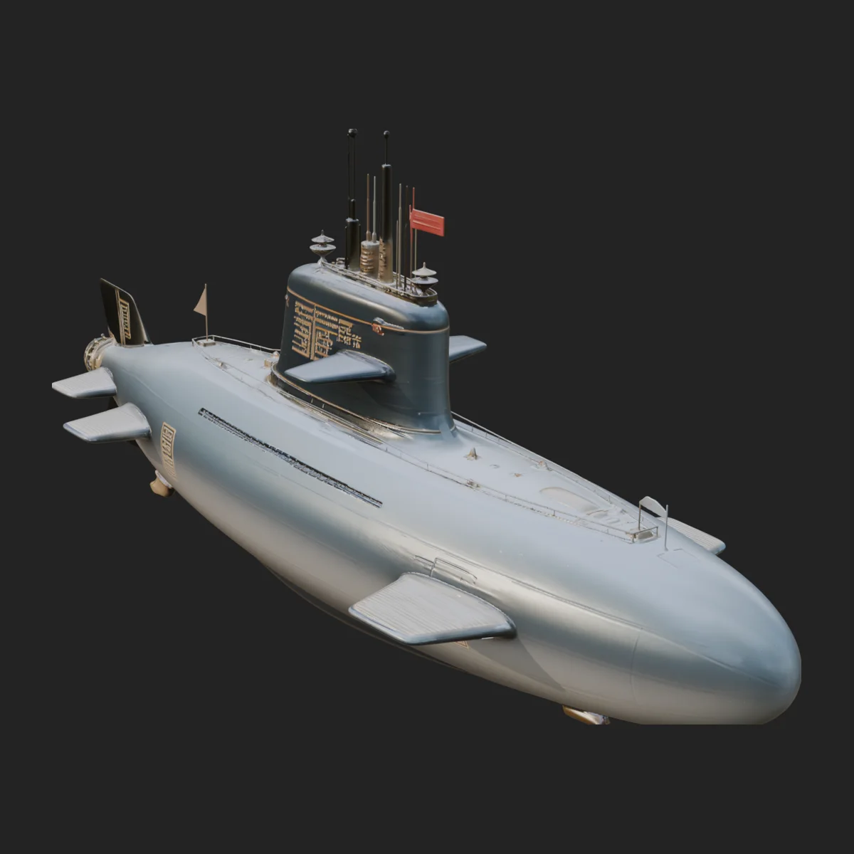 Military Submarine Model Design 27