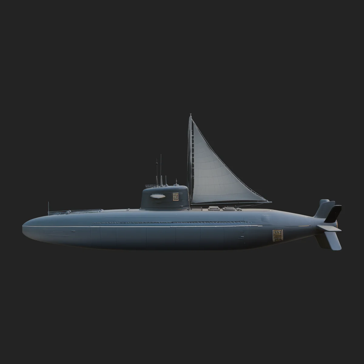 Military Submarine Model Design 30