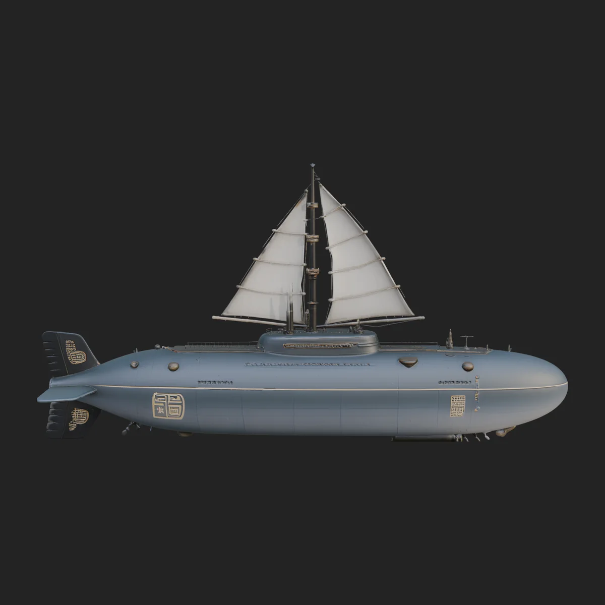 Military Submarine Model Design 35