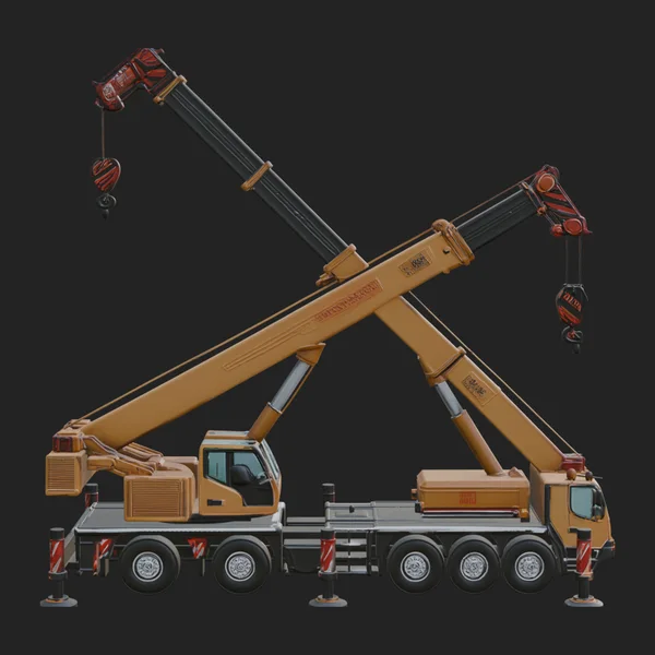 Mobile Crane Truck Model Design 3