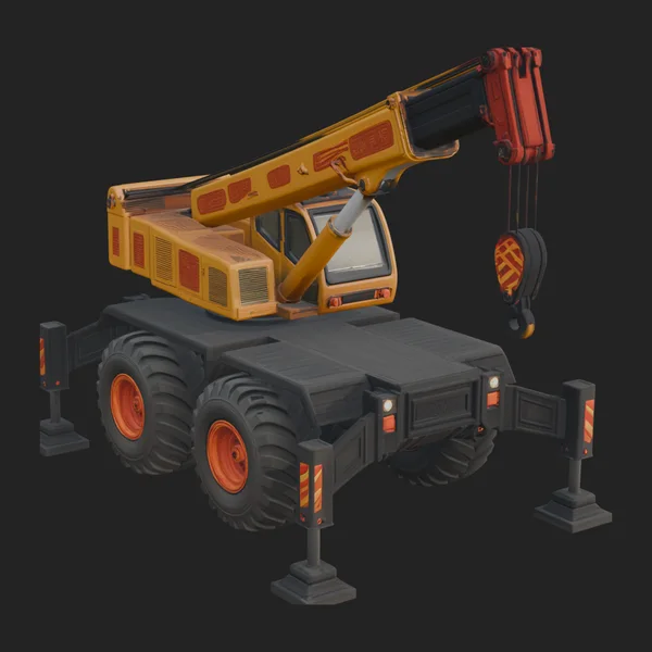 Mobile Crane Truck Model Design 4
