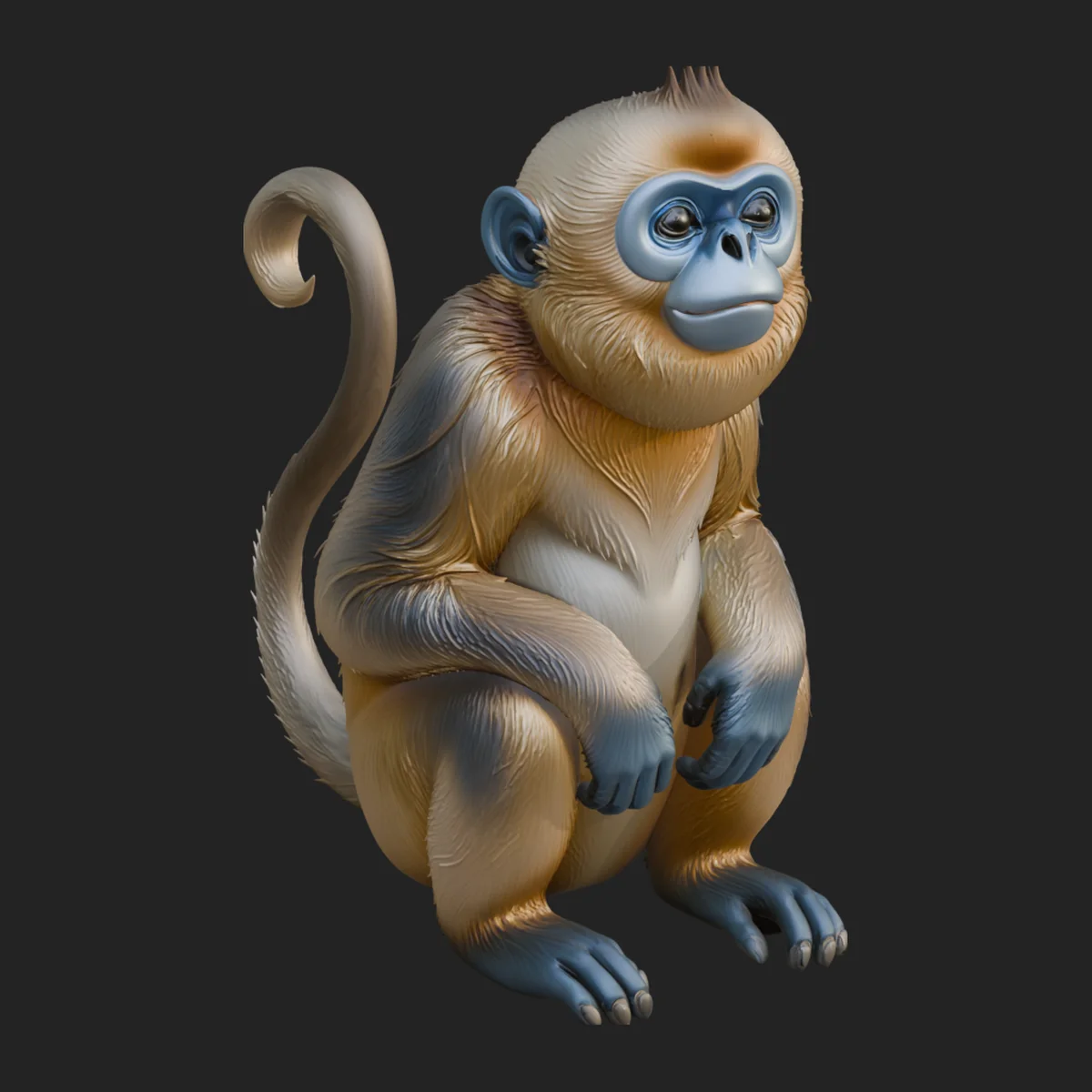 Monkey Statue Design 11
