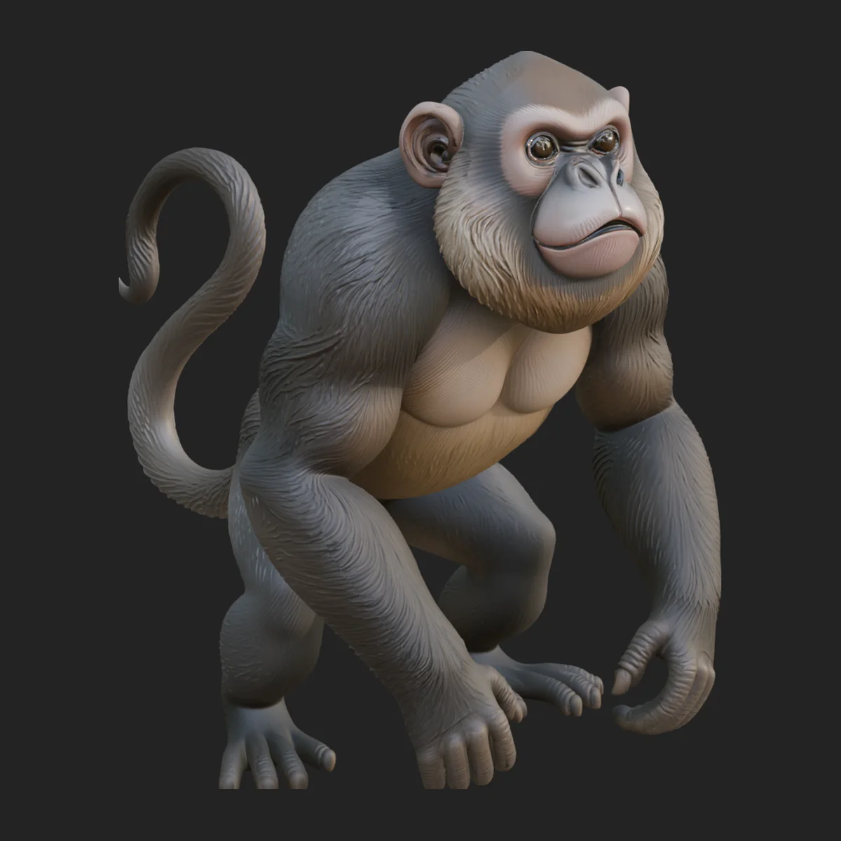 Monkey Statue Design 5