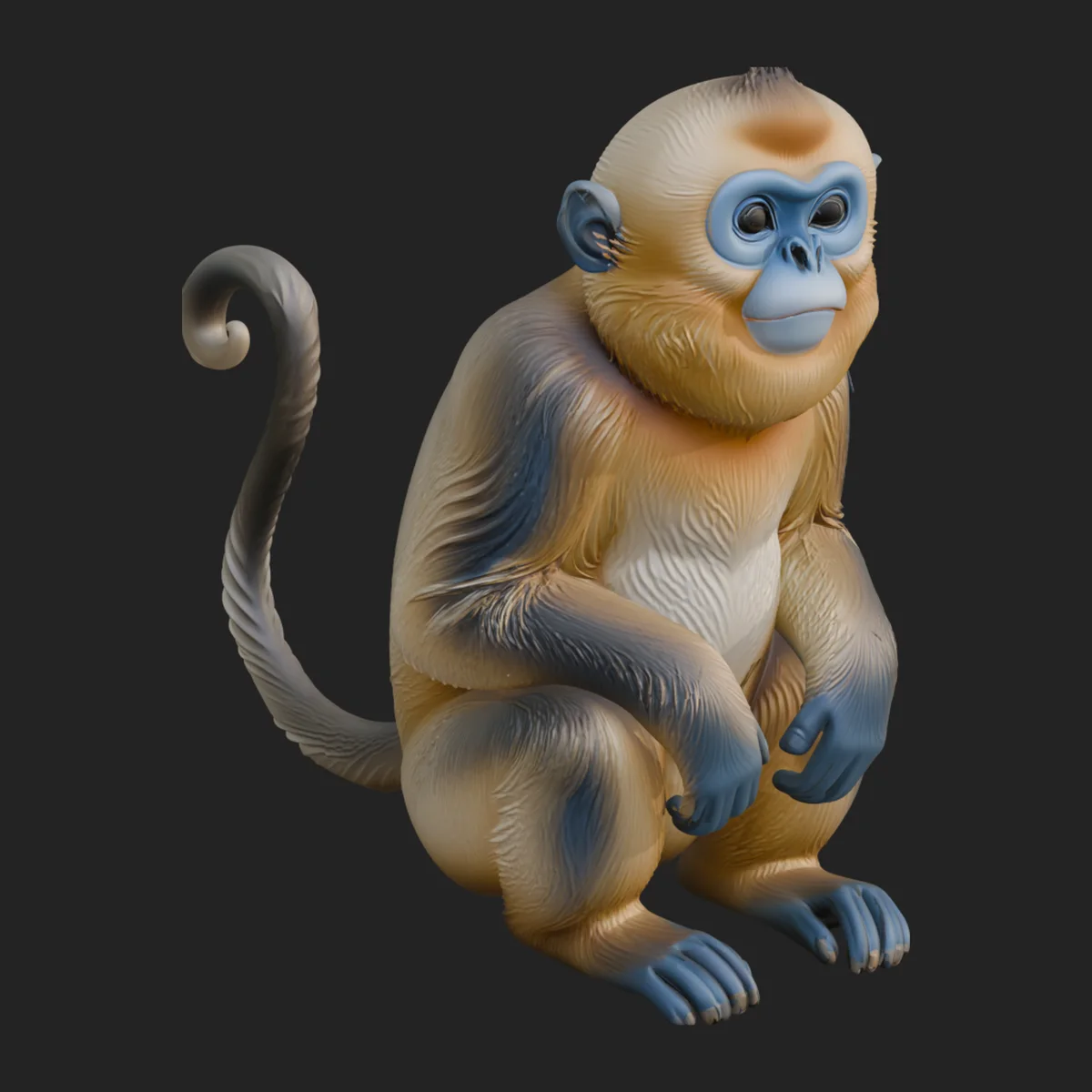 Monkey Statue Design 7