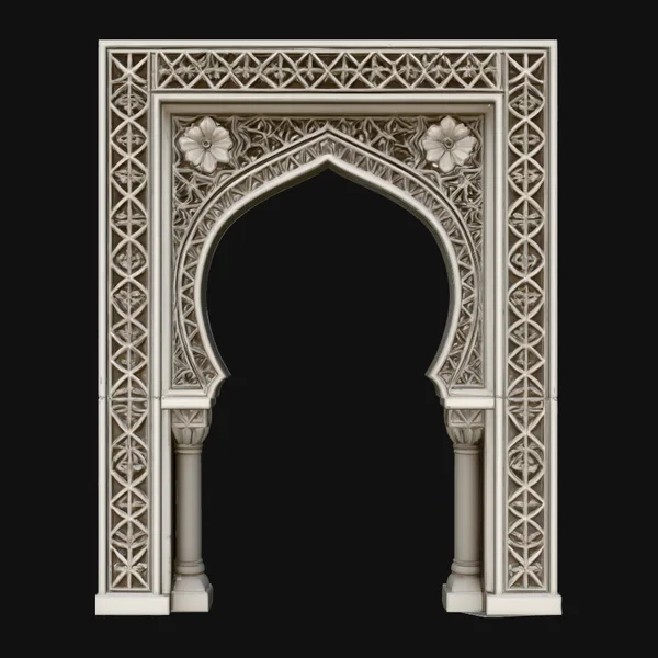 Moorish Arch Gateway Model Design 4