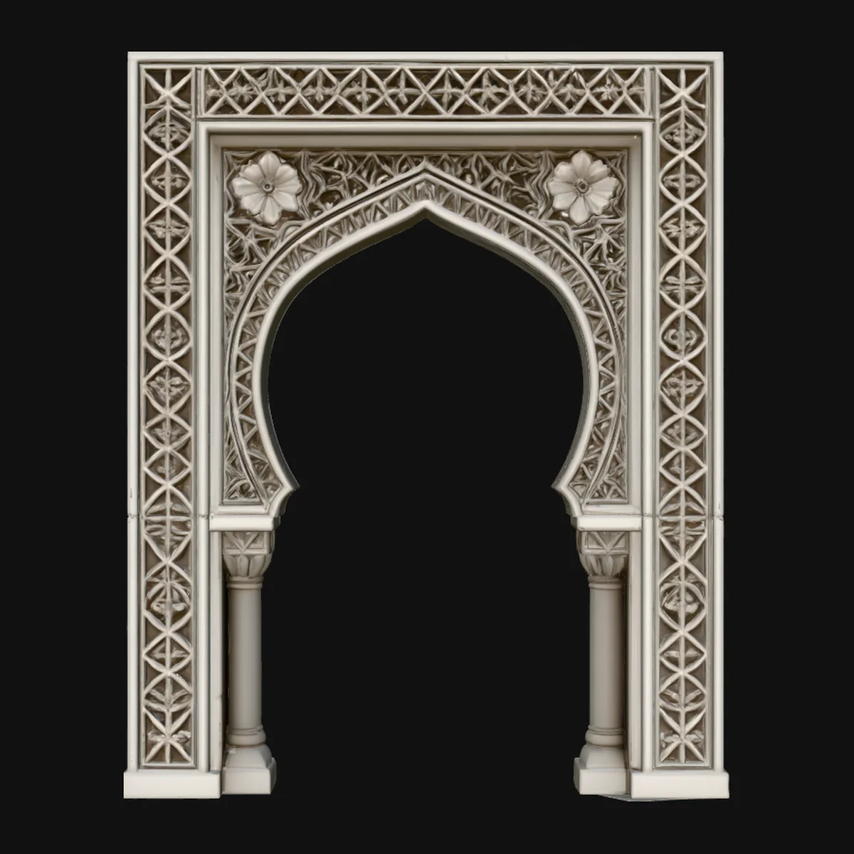 Moorish Arch Gateway Model Design 4