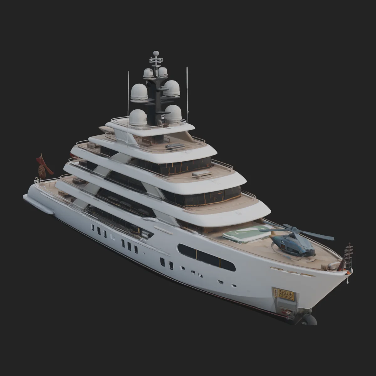 Motor Yacht Model Design 35