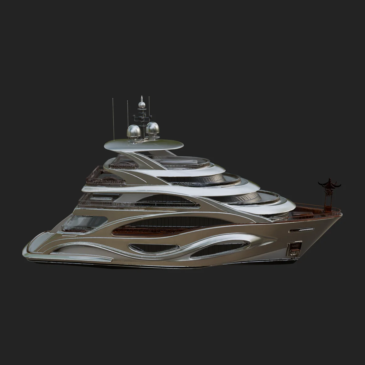 Motor Yacht Model Design 37