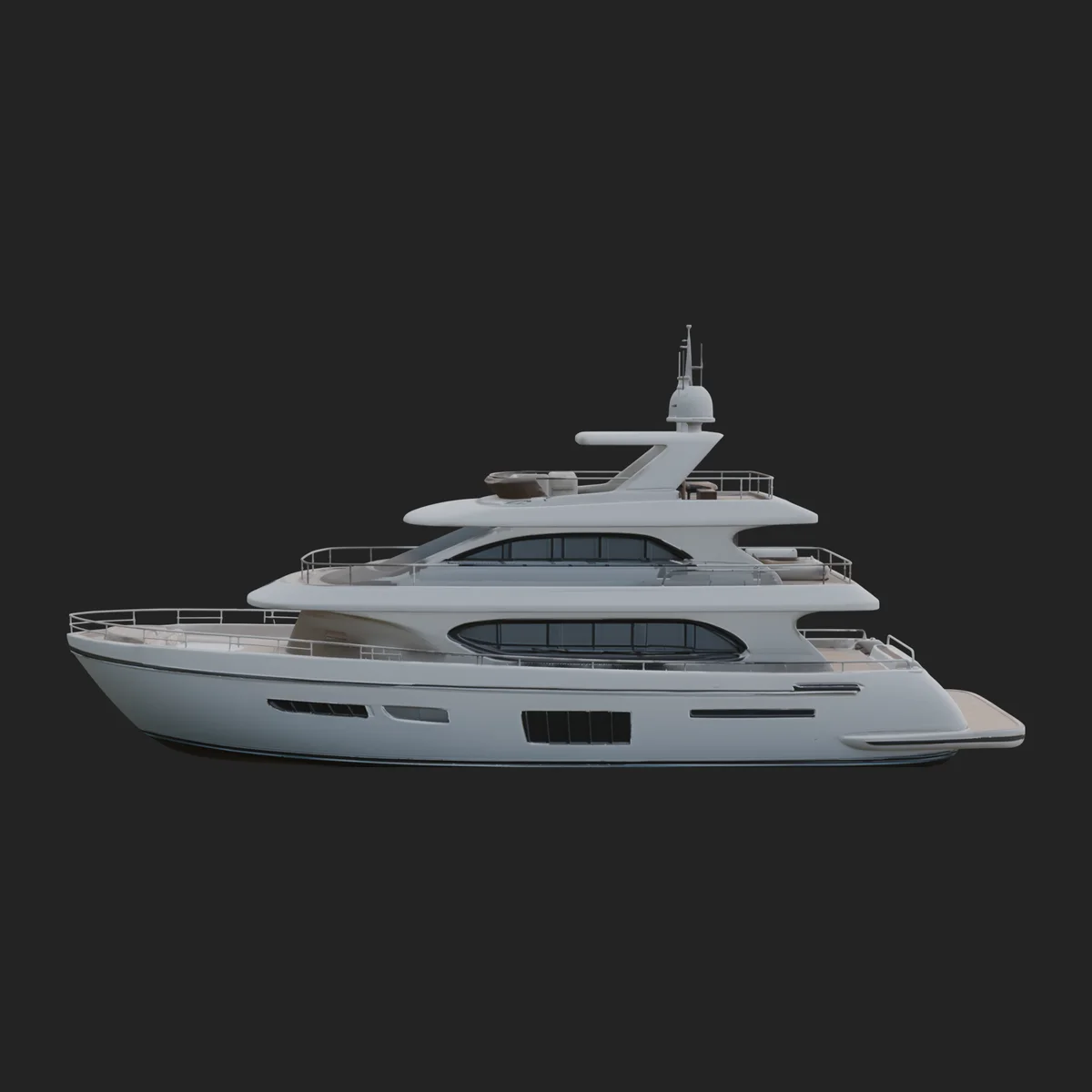 Motor Yacht Model Design 38
