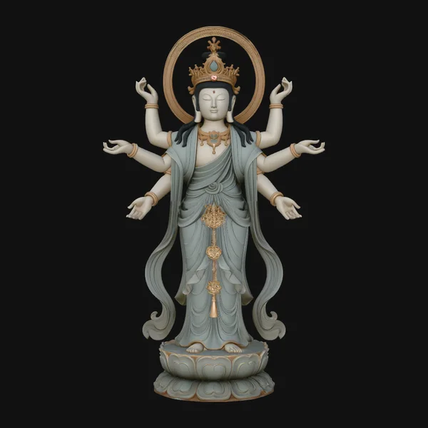 Multi-Armed Guanyin Statue Design 2