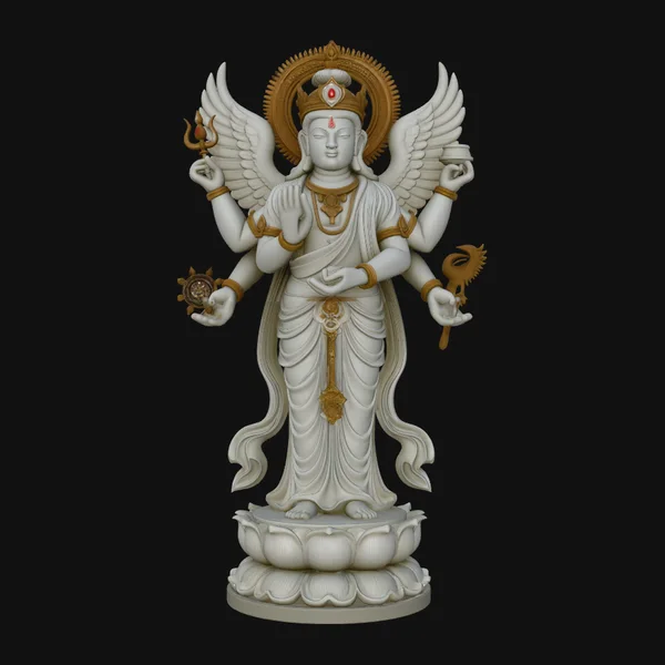 Multi-Armed Guanyin Statue Design 5