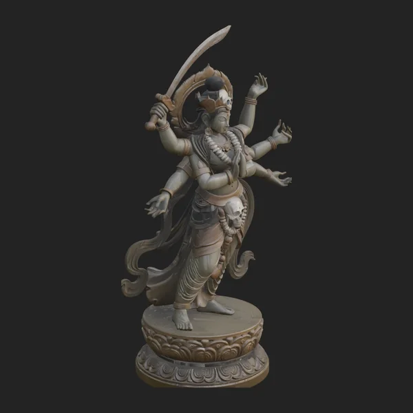 Multi-Armed Wrathful Deity Statue Design 7