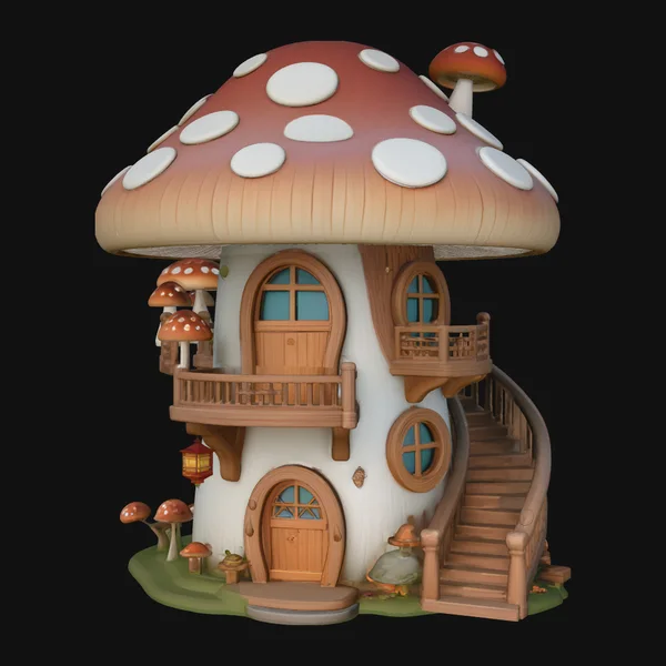 Mushroom Fairy House Model Design 10