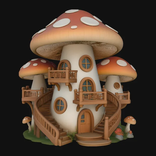 Mushroom Fairy House Model Design 5