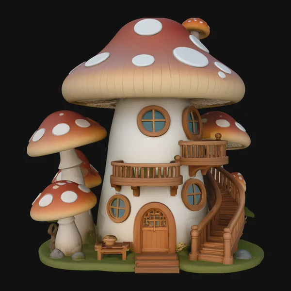 Mushroom Fairy House Model Design 6