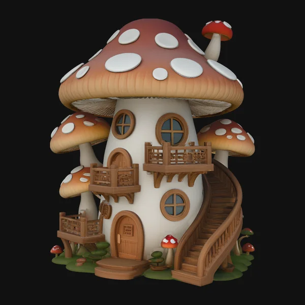 Mushroom Fairy House Model Design 7