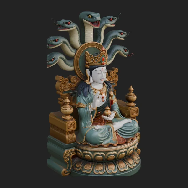 Naga Canopy Deity Statue Design 1