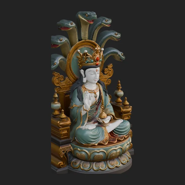 Naga Canopy Deity Statue Design 3