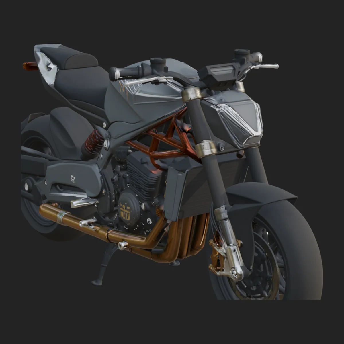 Street Fighter Motorcycle Model Design 3