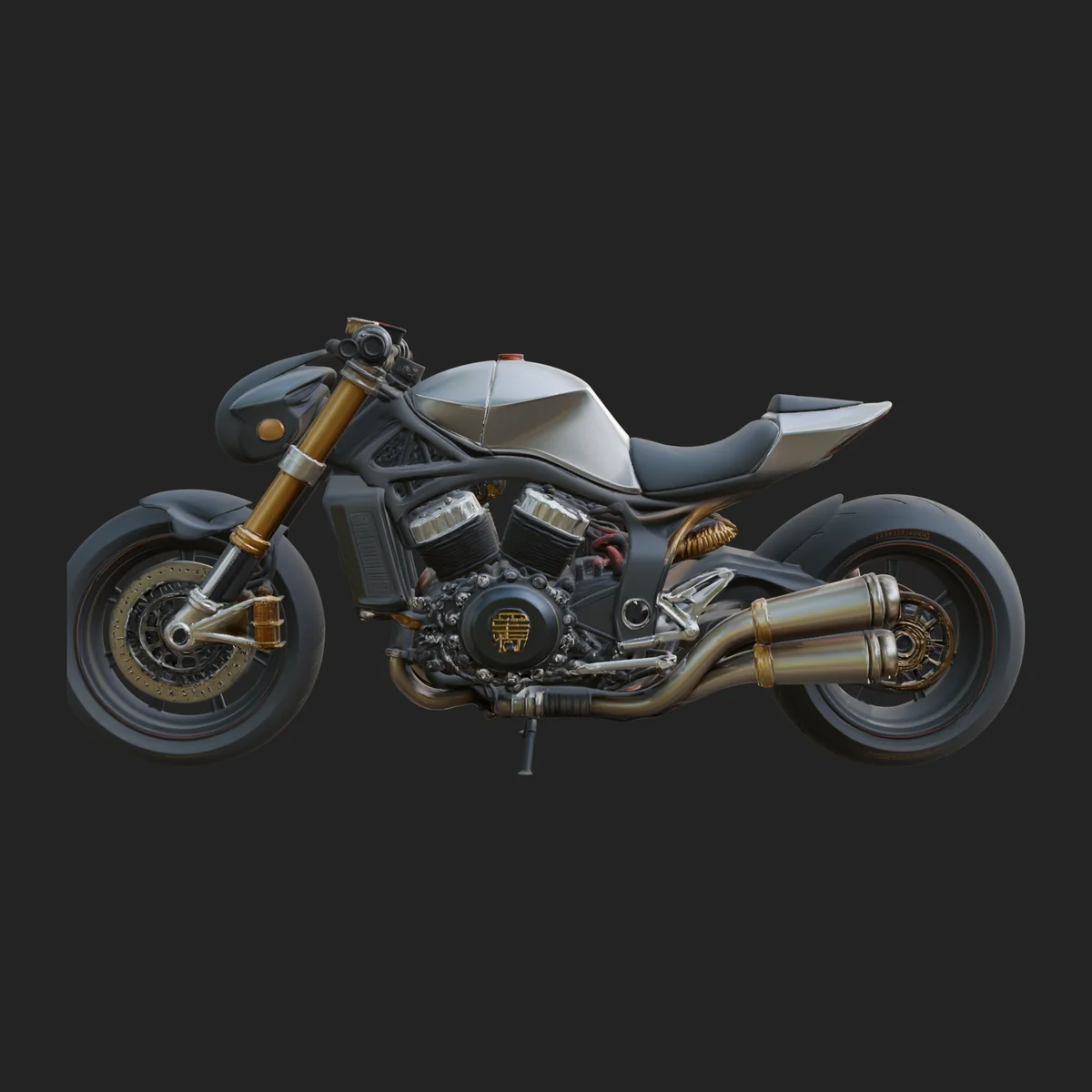 Street Fighter Motorcycle Model Design 4