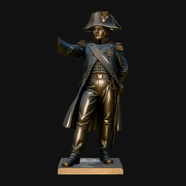 Napoleonic Officer Statue Design 3