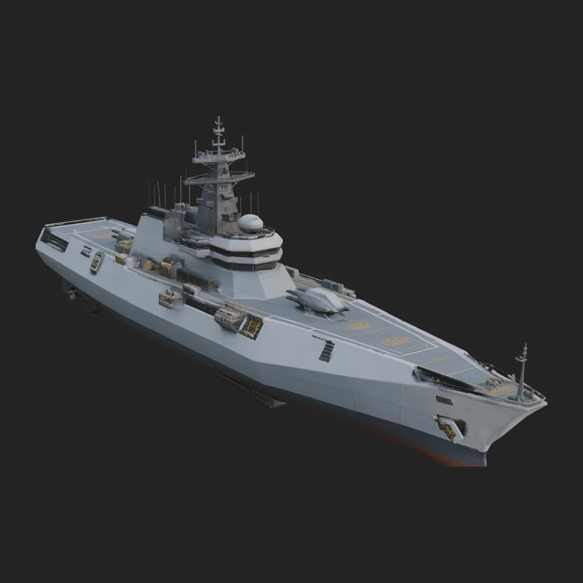 Naval Destroyer Model Design 11