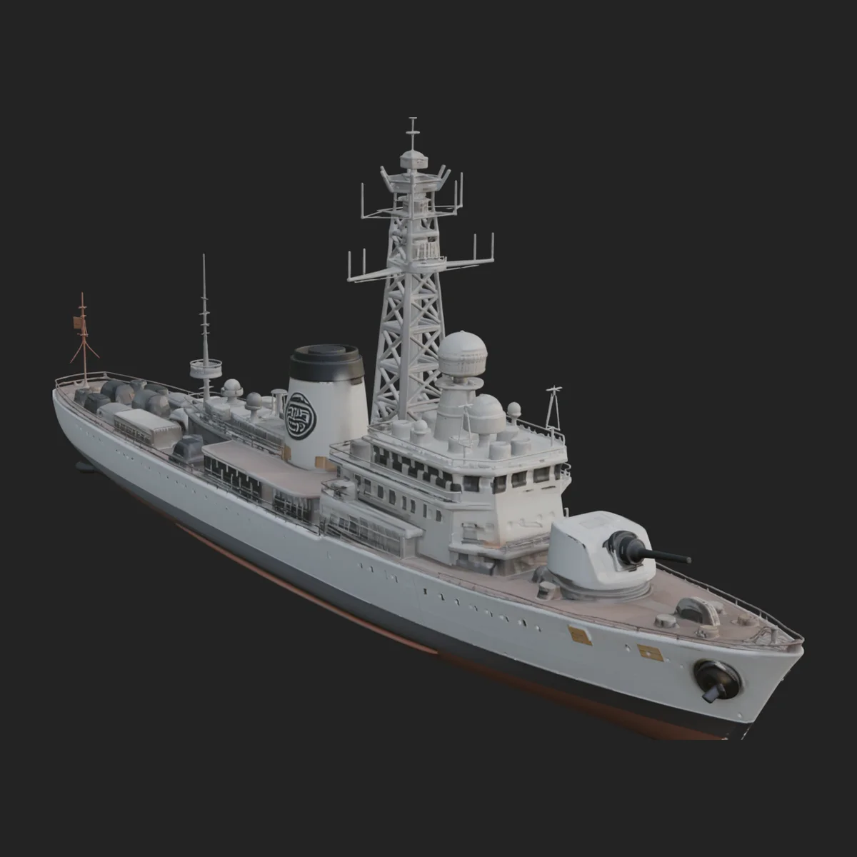 Naval Destroyer Model Design 12