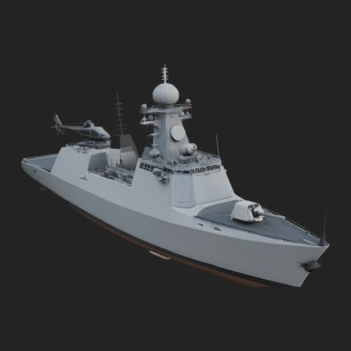 Naval Destroyer Model Design 16