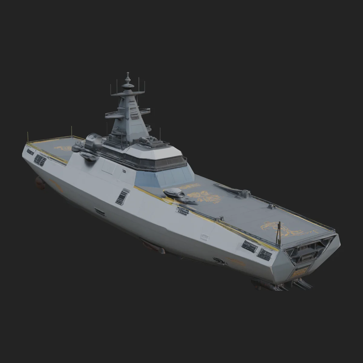 Naval Destroyer Model Design 17