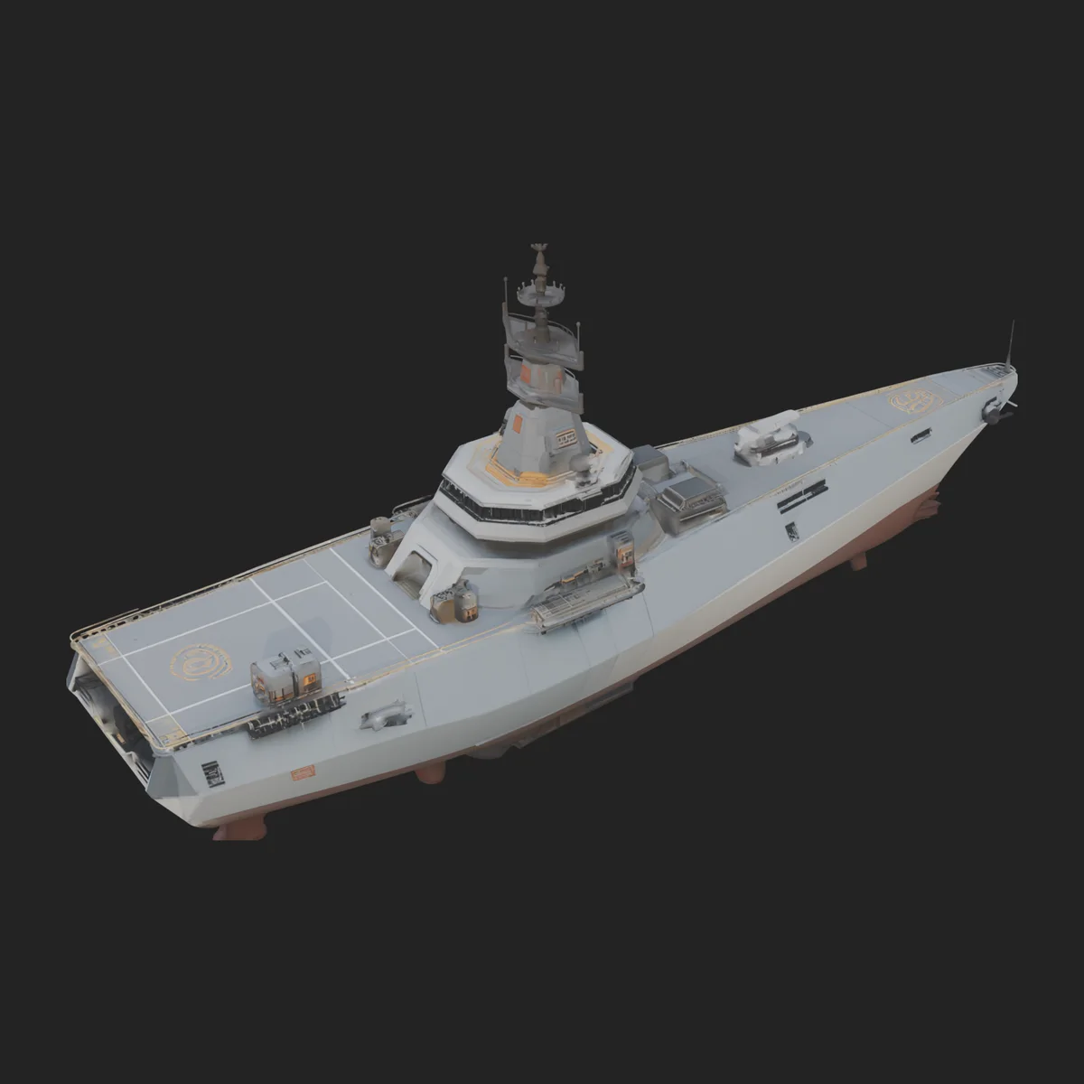Naval Destroyer Model Design 2
