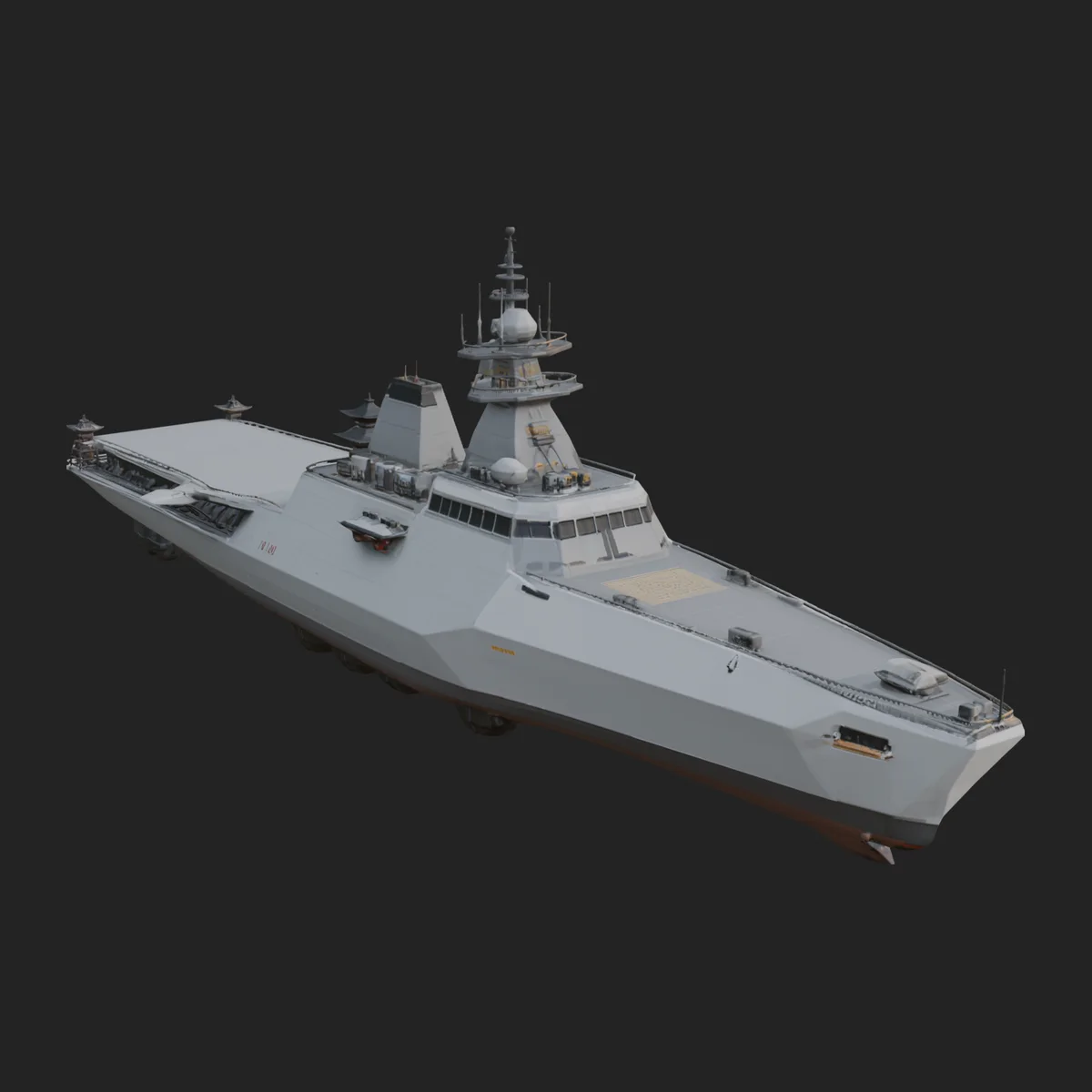 Naval Destroyer Model Design 6