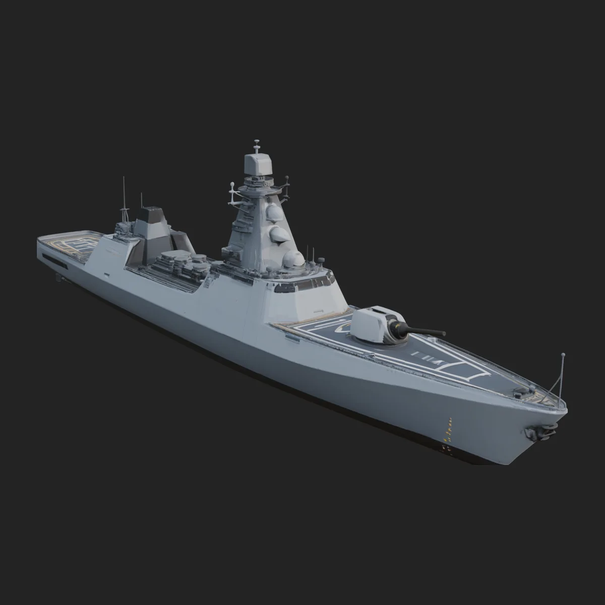 Naval Destroyer Model Design 8
