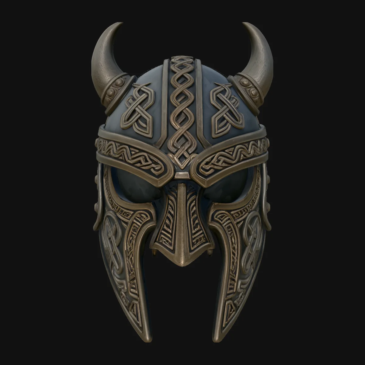 Norse Knotwork Helmet Mask Design 1