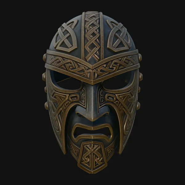 Norse Knotwork Helmet Mask Design 2