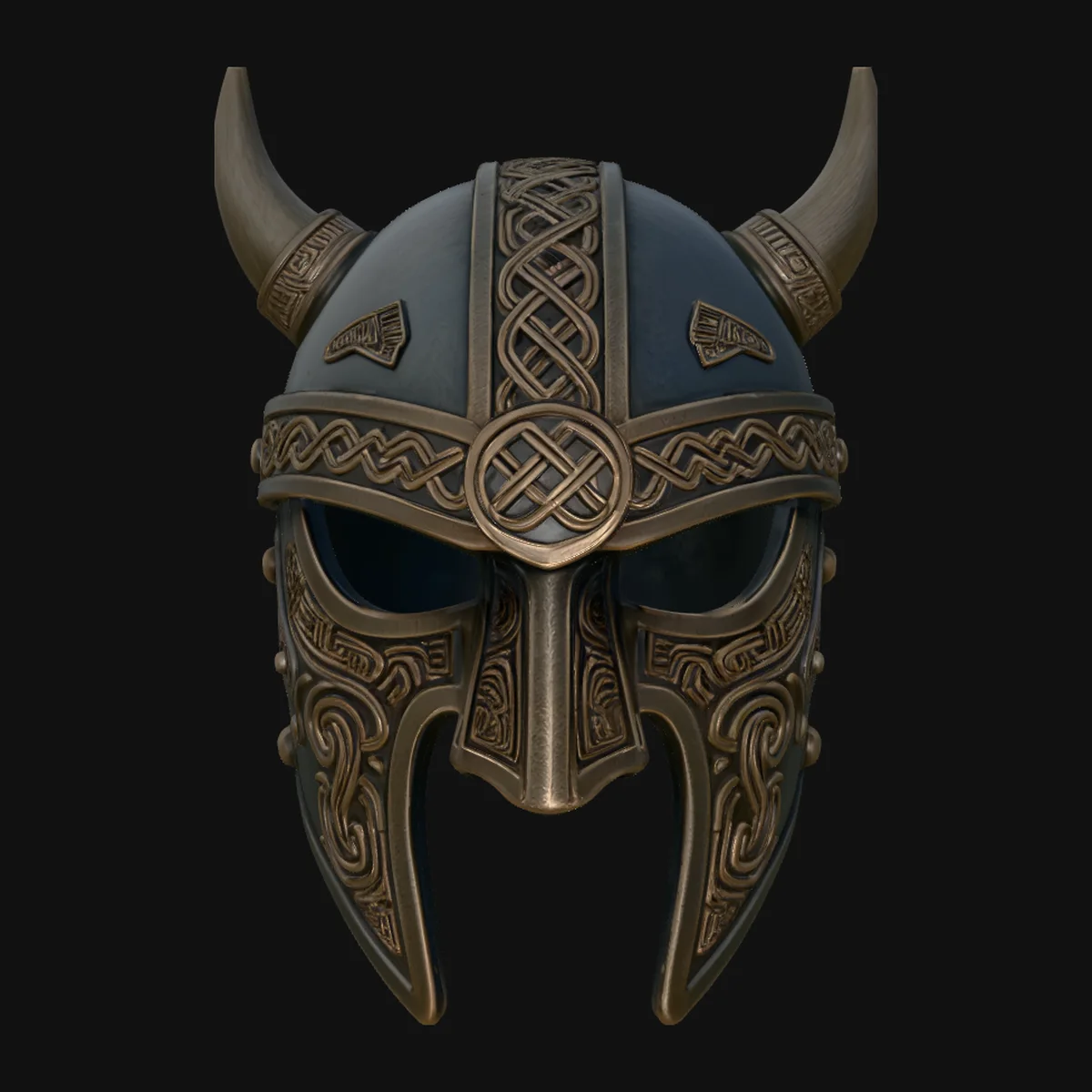 Norse Knotwork Helmet Mask Design 3