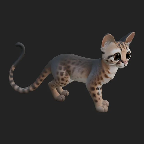 Ocelot Cat Statue Design 1