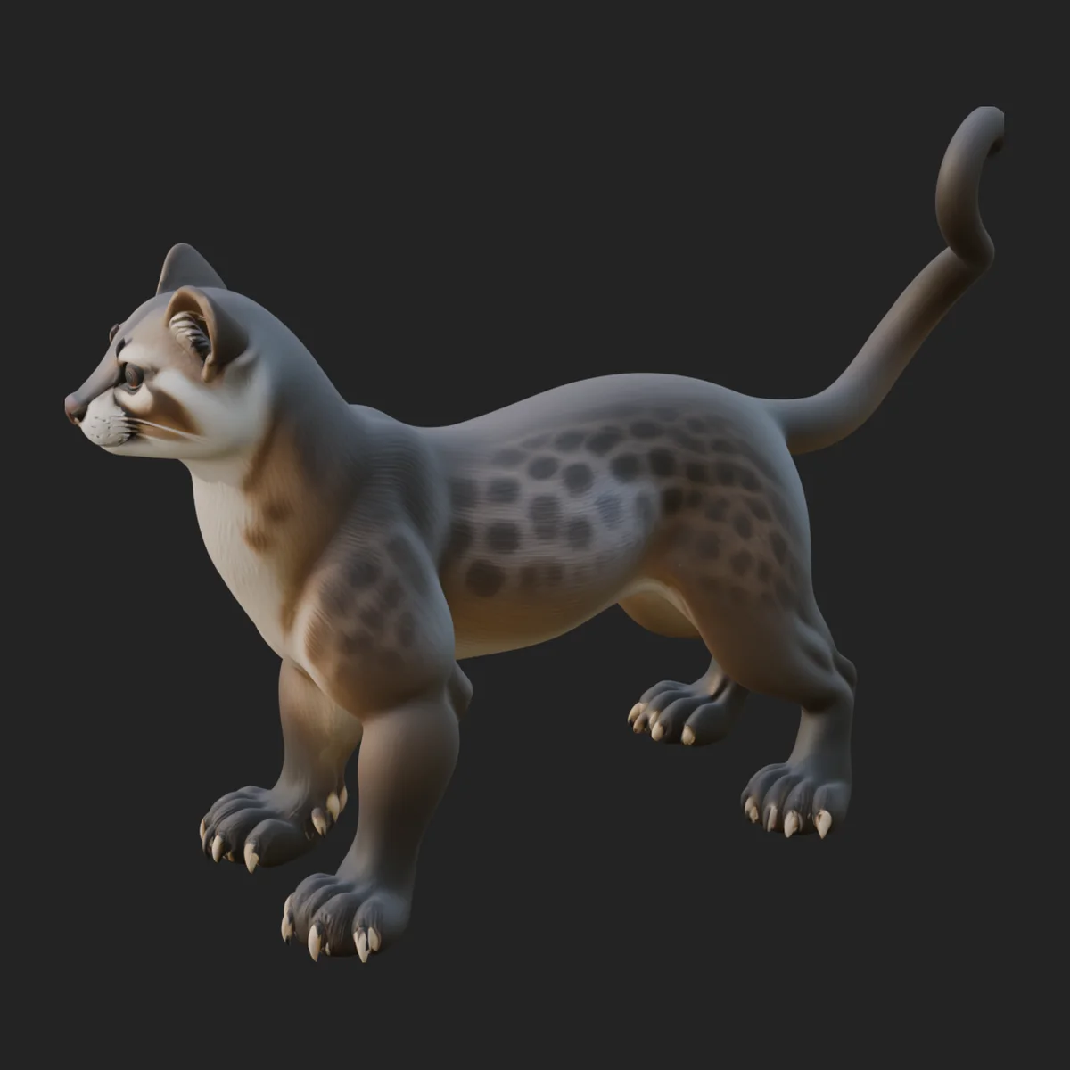 Ocelot Cat Statue Design 4