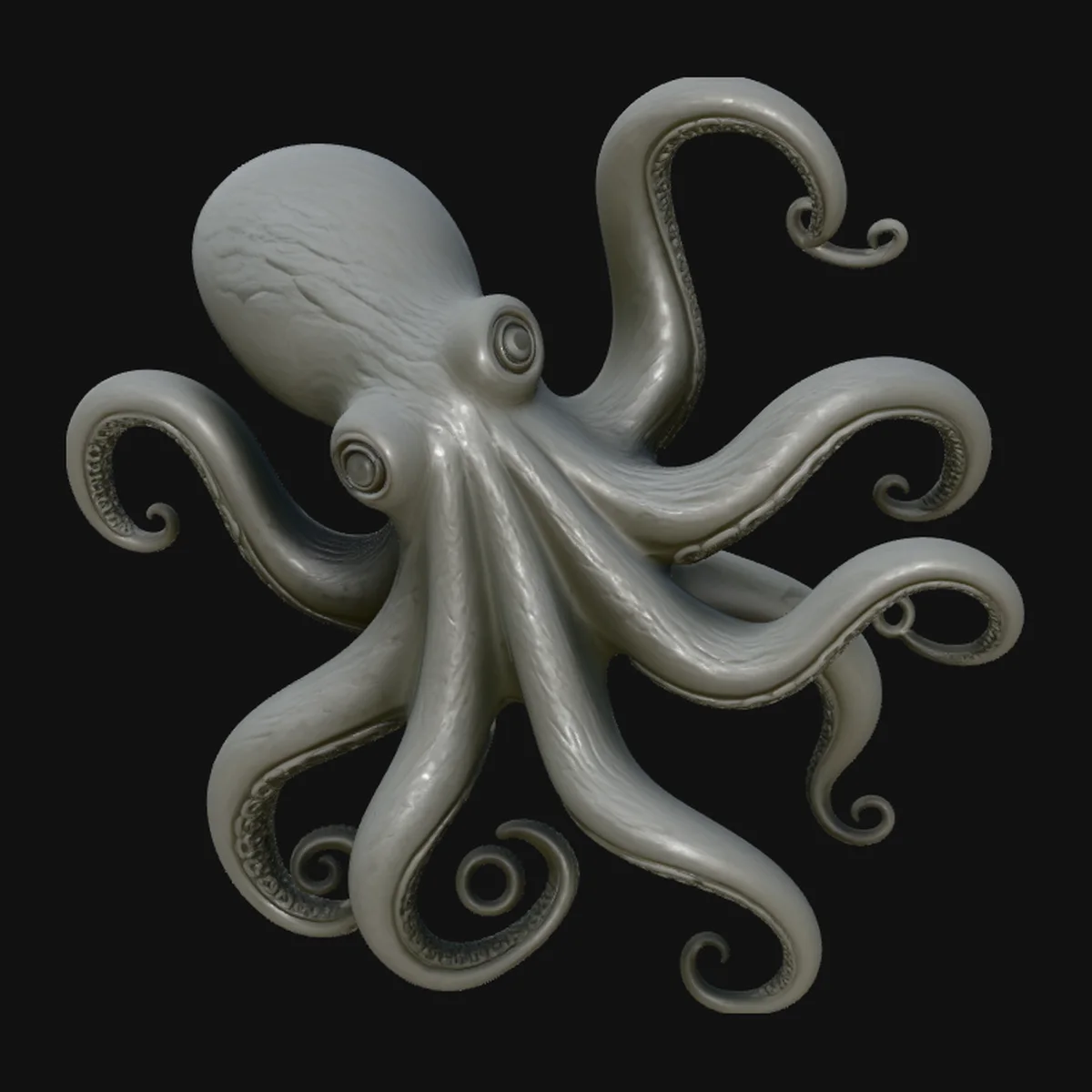 Octopus Statue Design 1
