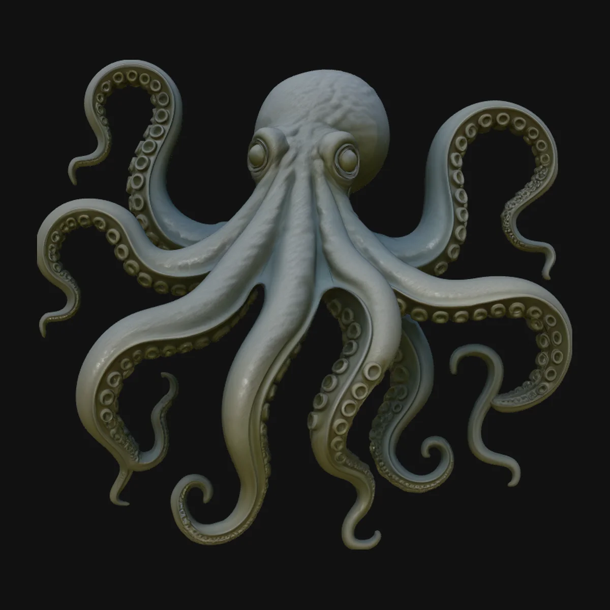Octopus Statue Design 2