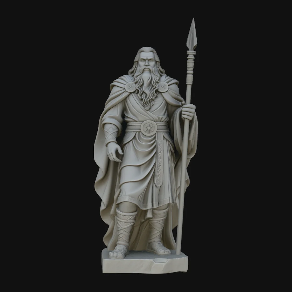 Odin with Spear Statue Design 1