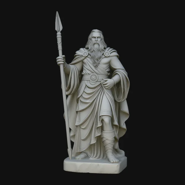 Odin with Spear Statue Design 3
