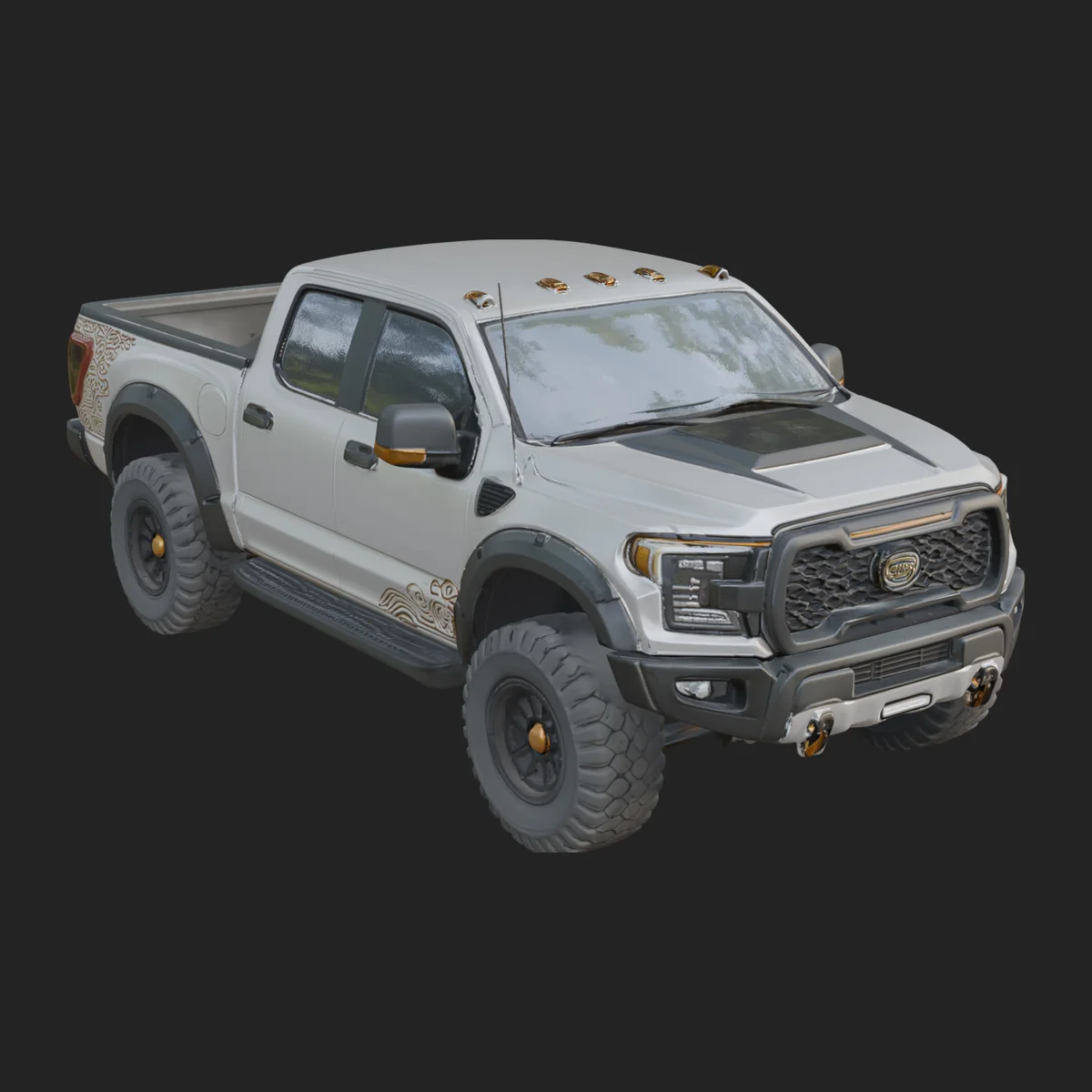 Off Road Pickup Truck Model Design 1