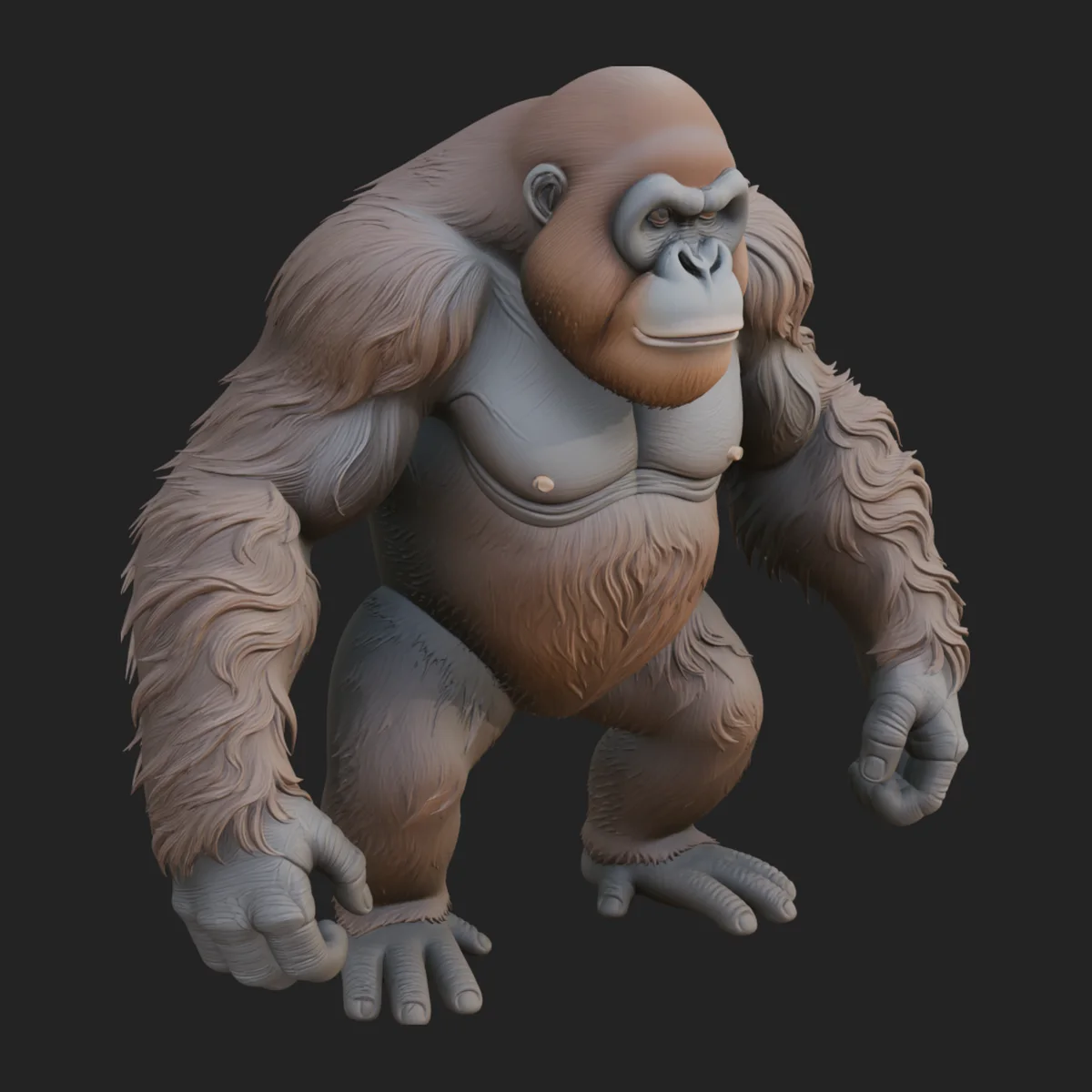 Orangutan Statue Design 1
