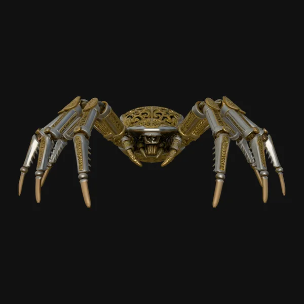 Ornate Clockwork Spider Statue Design 1