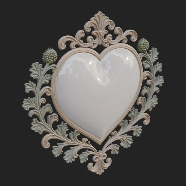 Ornate Framed Heart Plaque Design 22