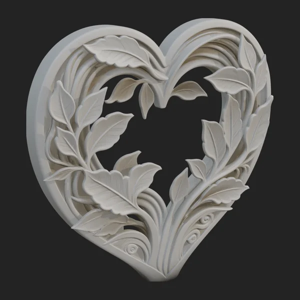 Ornate Framed Heart Plaque Design 41