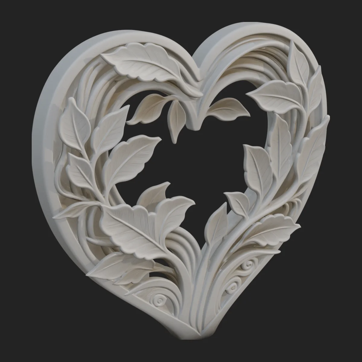 Ornate Framed Heart Plaque Design 41