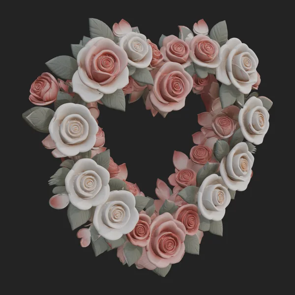 Ornate Framed Heart Plaque Design 5