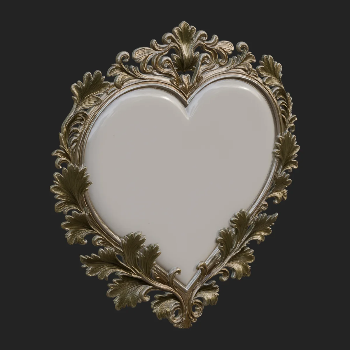 Ornate Framed Heart Plaque Design 8