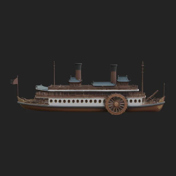 Paddle Steamer Model Design 1
